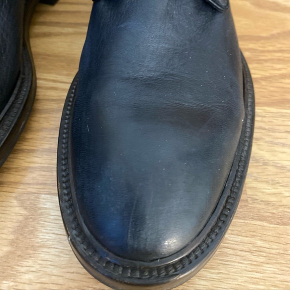 Frye Bowery Lace Up Boots Black Pebbled Leather Men’s 8.5 M Made in Italy - Picture 13 of 13